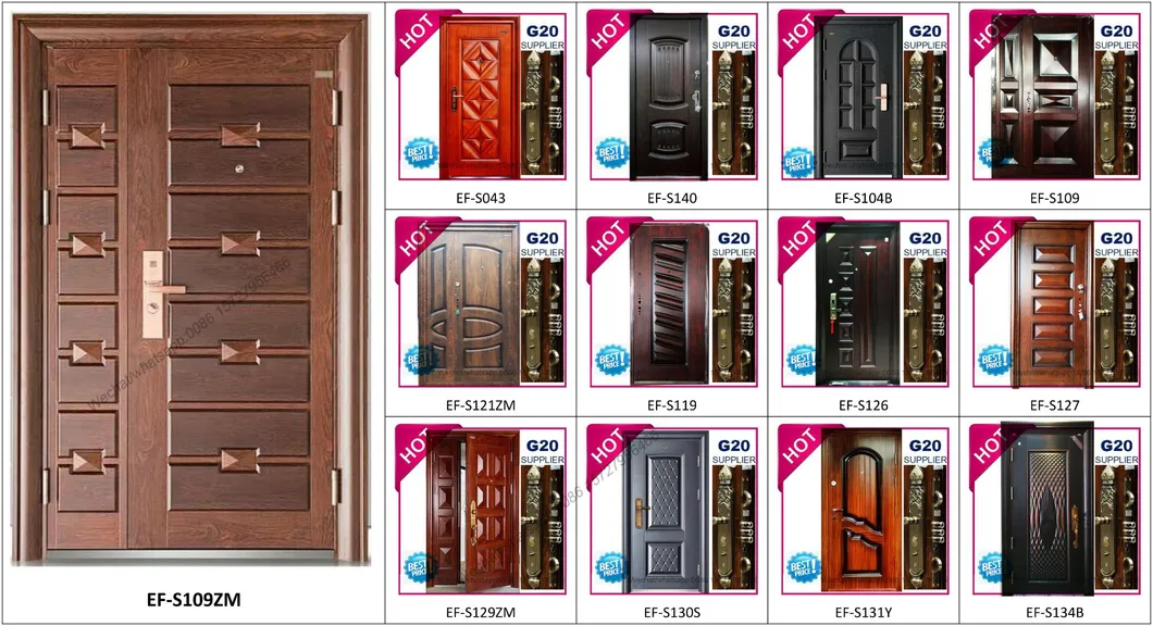 2018 Top Quality Metal Steel Security Door (EF-S171)