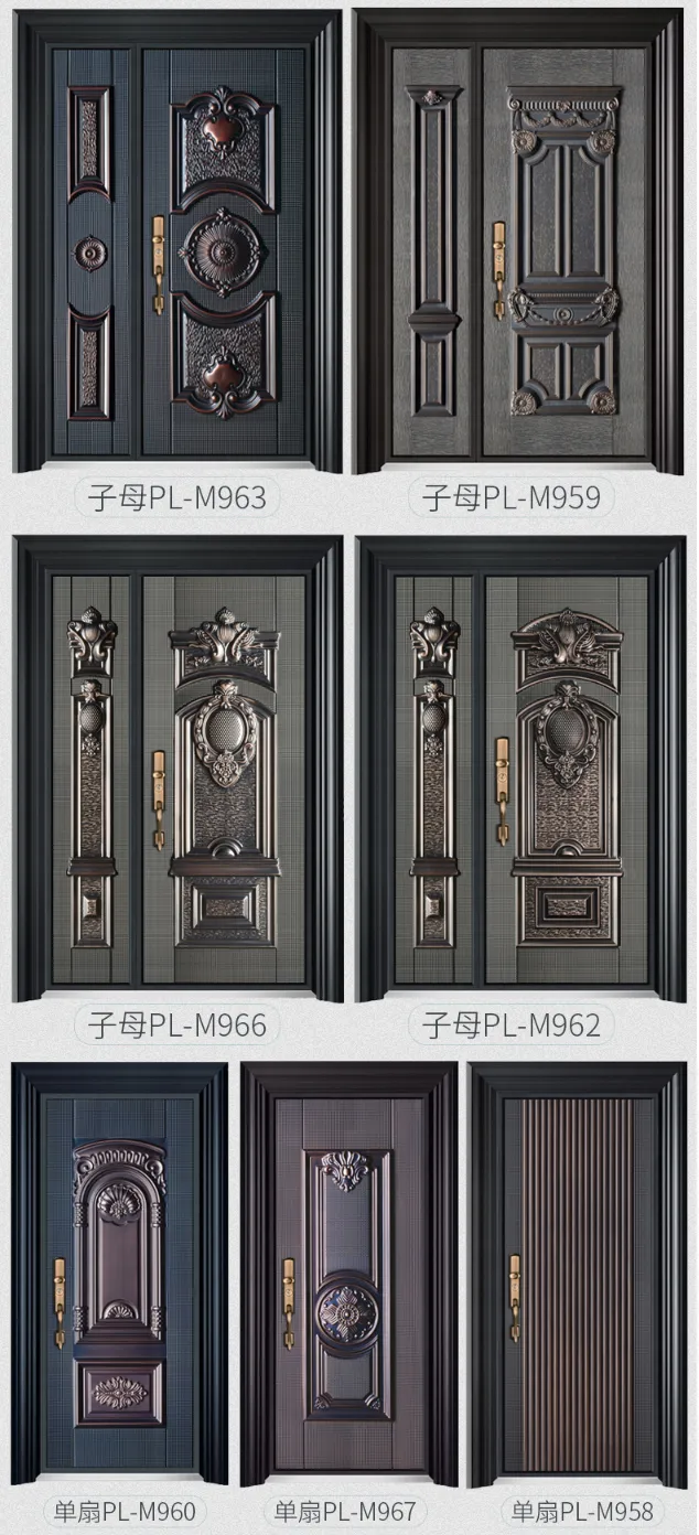 2019 Middle East Cast Aluminum Door, Explosion-Proof Door, Bulletproof Door, Hot Security Steel Door