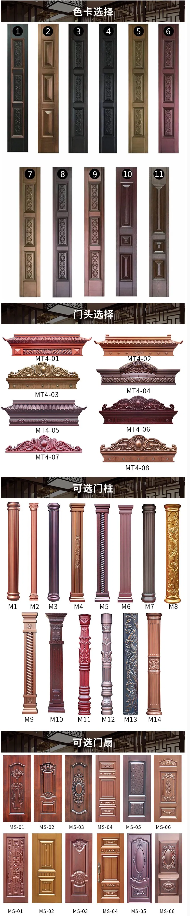 2019 Middle East Cast Aluminum Door, Explosion-Proof Door, Bulletproof Door, Hot Security Steel Door