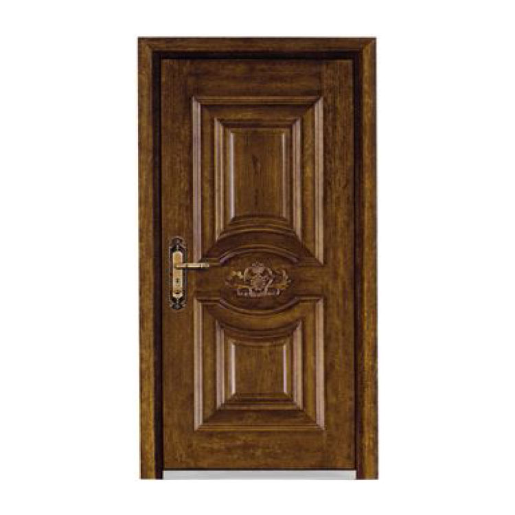 What should you look for when buying a painted steel and wood entrance door for extreme climates