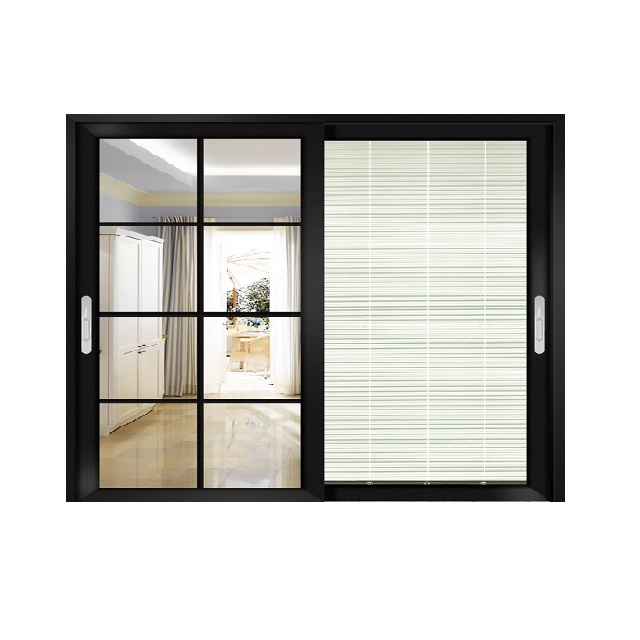 Aluminium Alloy White Color Frame Soundproof Double Glaze Window, Typhoon Proof Sliding Window