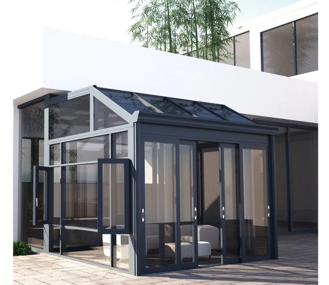 Aluminium Casement Window Swing Window with Double Glass