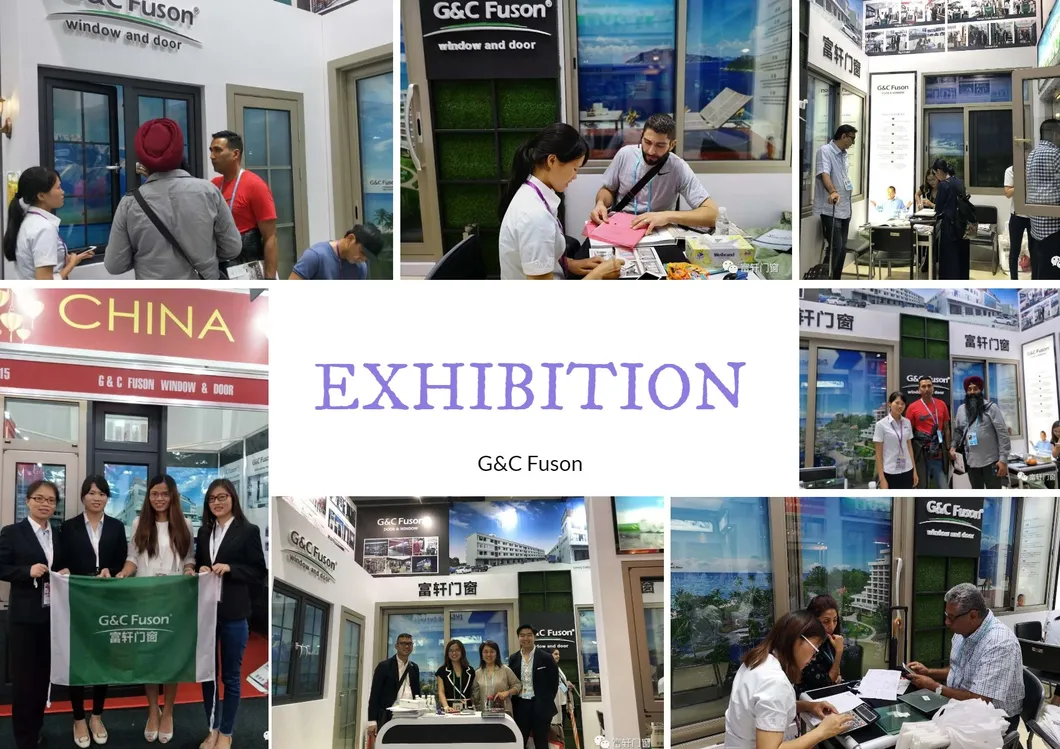 Aluminium Casement Window Swing Window with Double Glass