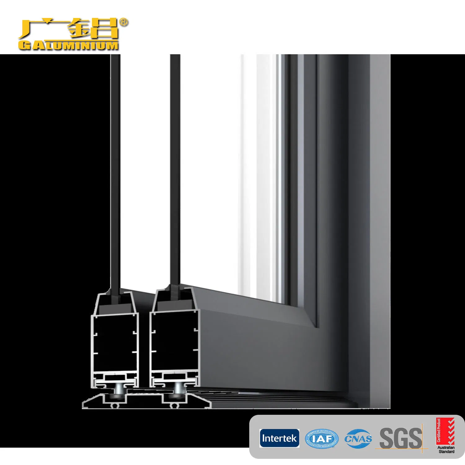 Aluminium Frame Glass Sliding Window