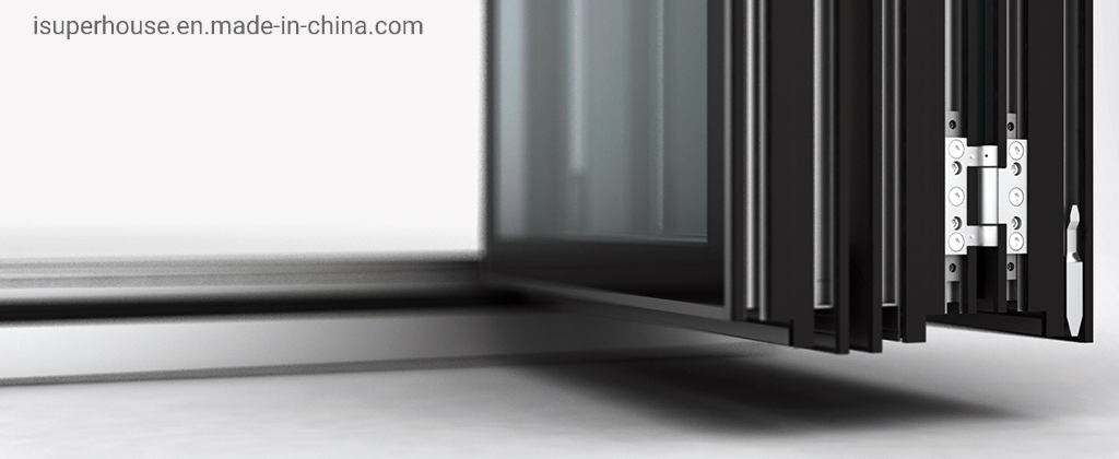 Aluminium Impact Proof Aluminium Accordion Door for The Hurricane Areas