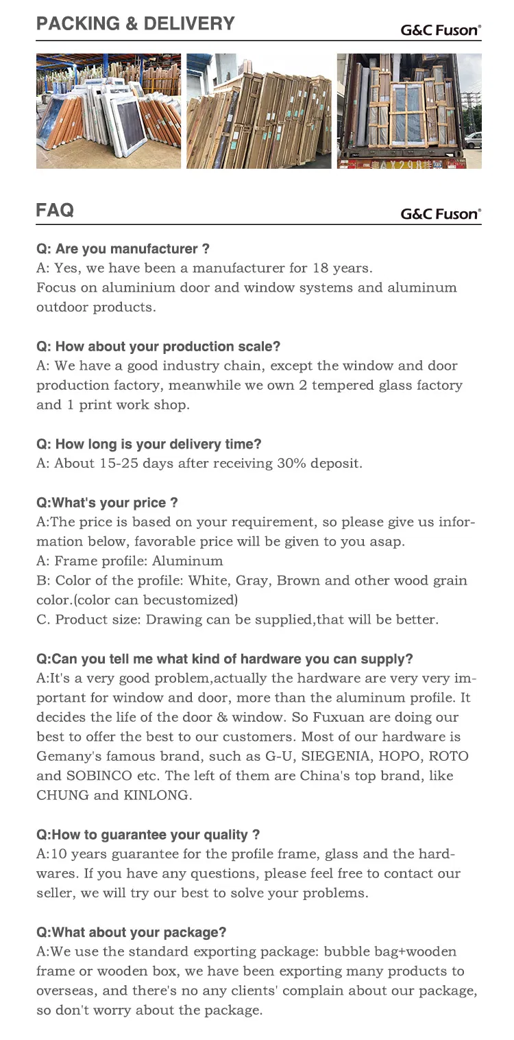 Aluminium Sliding Kitchen Glass Door with Aluminum Frame Thermal Break, Panoramic Sight Clear Glass Sliding Door