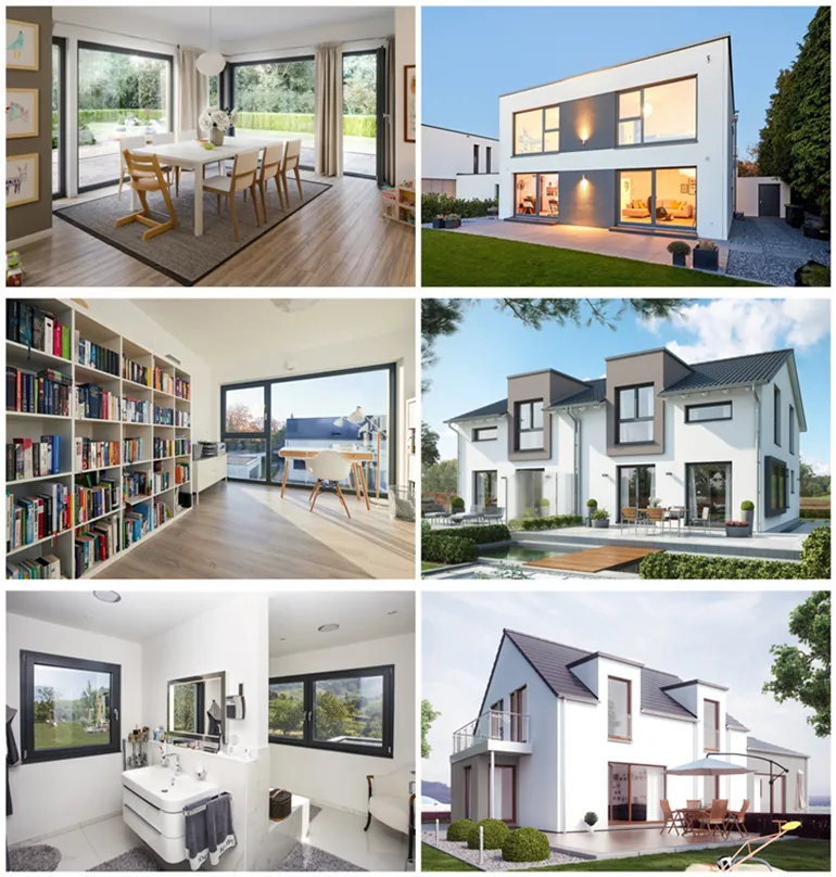 Aluminum Bi-Fold Window Aluminium Accordion Folding Windows