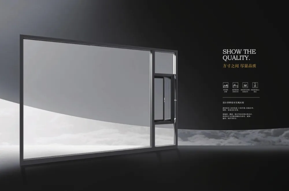 Aluminum Casement Window with Customized Double Glazed Awning/Hung/Sliding Window with Mosquito Net Grill Design Window