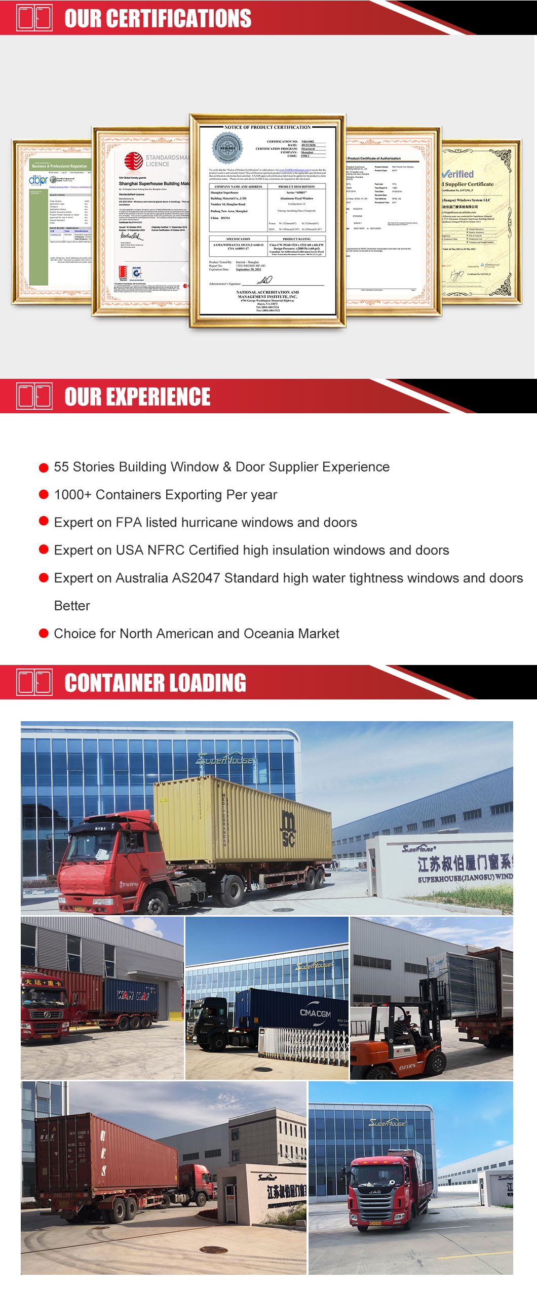 Australian Standard As2047 AS/NZS2208 As1288 Exterior Glass Aluminium Tilt and Turn Window