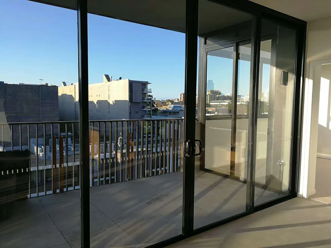 Australian Standard As2047 As1288 As2088 Aluminum Frame Double Glazed Sliding Glass Windows