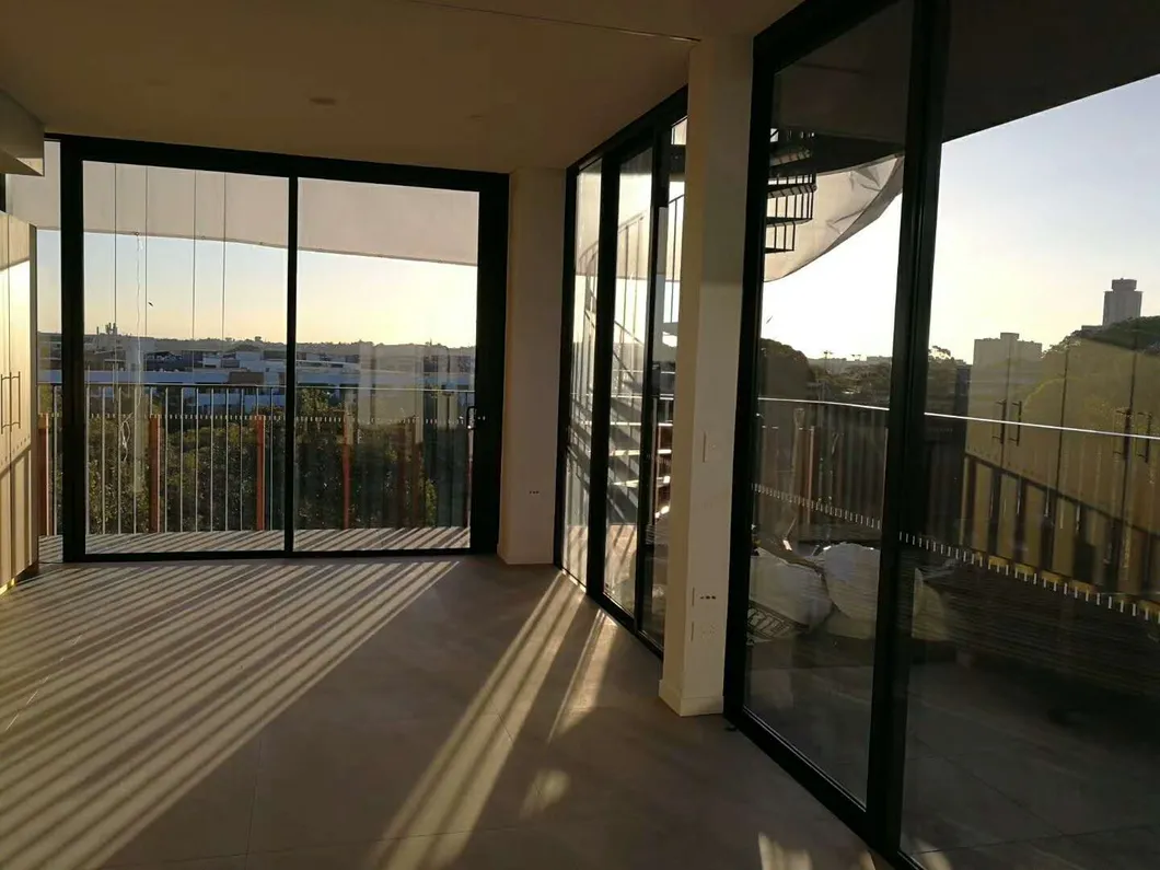 Australian Standard As2047 As1288 As2088 Aluminum Frame Double Glazed Sliding Glass Windows