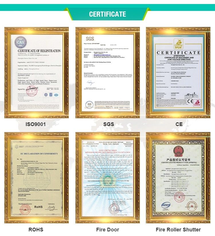 Automatic Aluminum Security Rolling Shutter Door for Internal Use