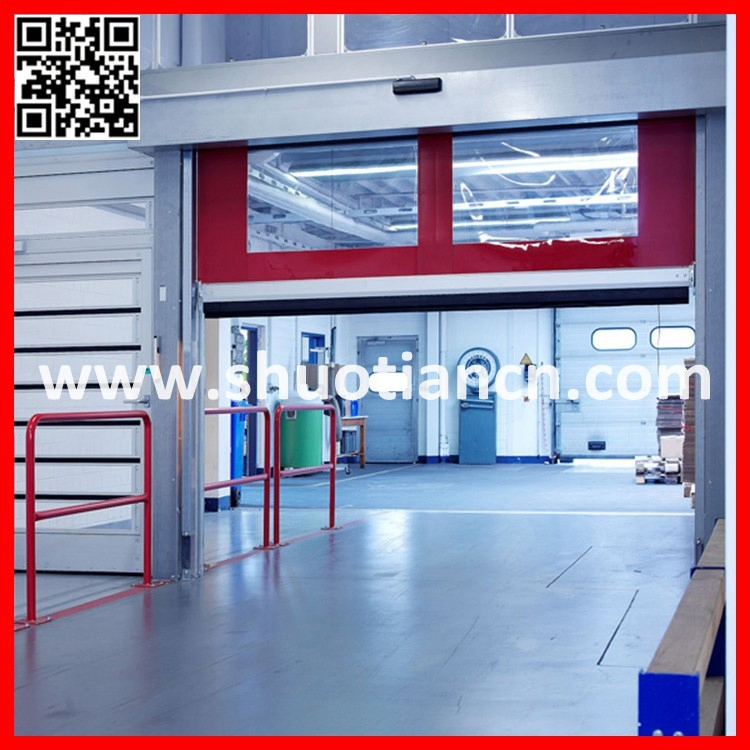 Automatic Industrial Plastic Rolling Door, High Speed PVC Door (ST01)