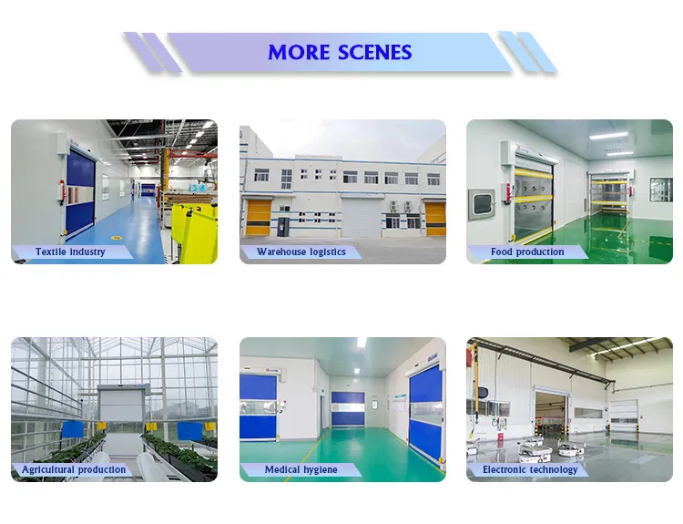 Automatic Plastic Door Radar Express Logistics Center Interior Roll up Door 9X7