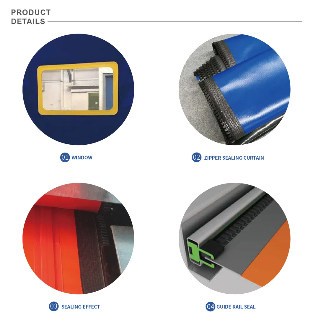 Automatic Self Repairable Freezer Cooler Room Fast Rolling up Cold Storage High Speed Flexible PVC Roll up Door