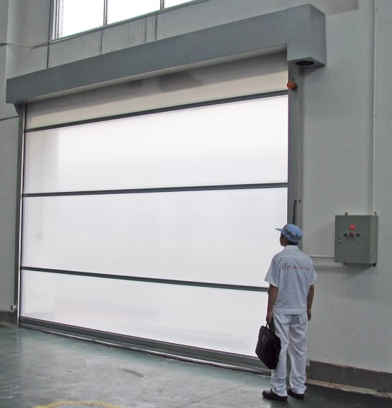 Automatic Self Repairable Freezer Cooler Room Fast Rolling up Cold Storage High Speed Flexible PVC Roll up Door