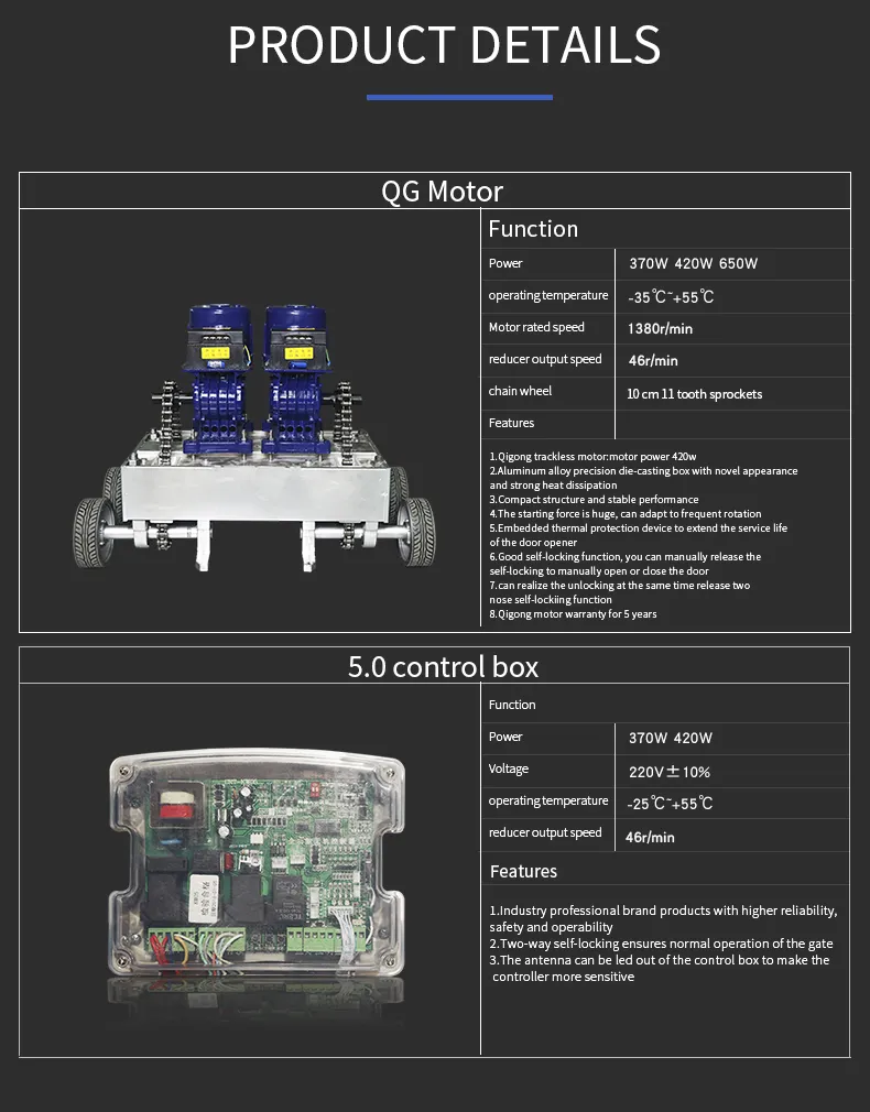 Automatic Trackless Telescopic Gates Aluminum Alloy Trackless Fence Gate