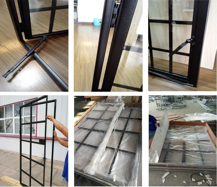 Whole House Custom Design Luxury Exterior Front Iron Glass Entrance Doors Manufacture