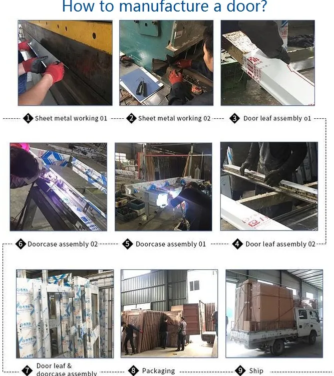 Building Material Secuirty Aluminum Door with Tempered Glass Zf-Ds-096