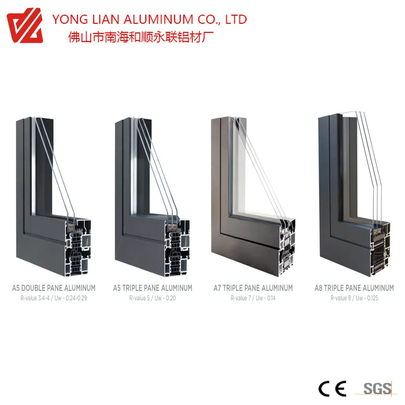 Casement and Sliding Aluminum Window and Door for Building Materials with Glasses