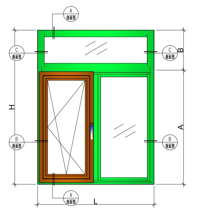 Casement and Sliding Aluminum Window and Door for Building Materials with Glasses