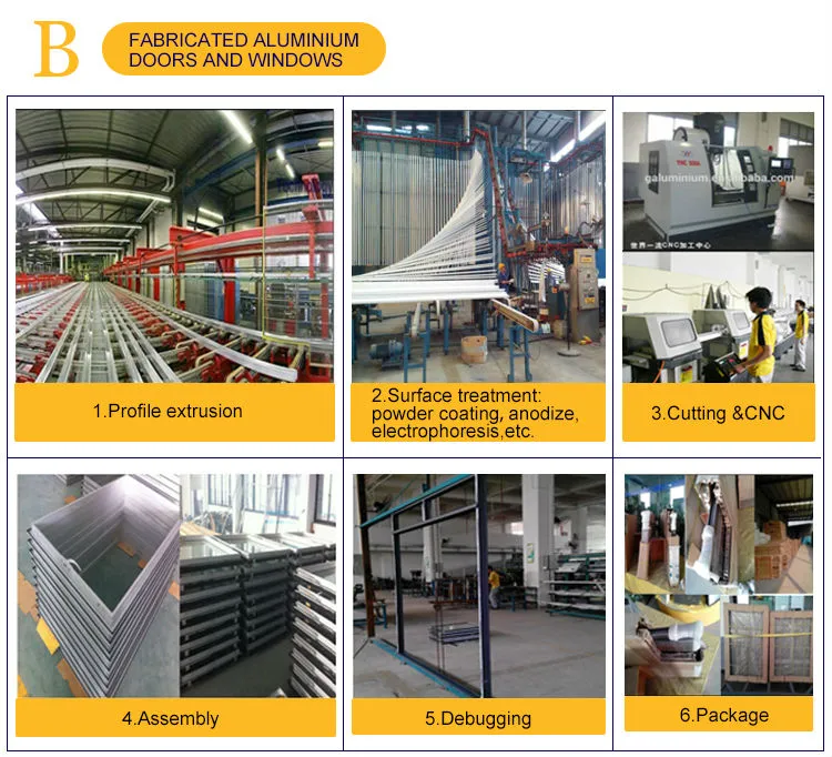 Cheap Aluminium and Glass Sliding Window with Mosquito Net