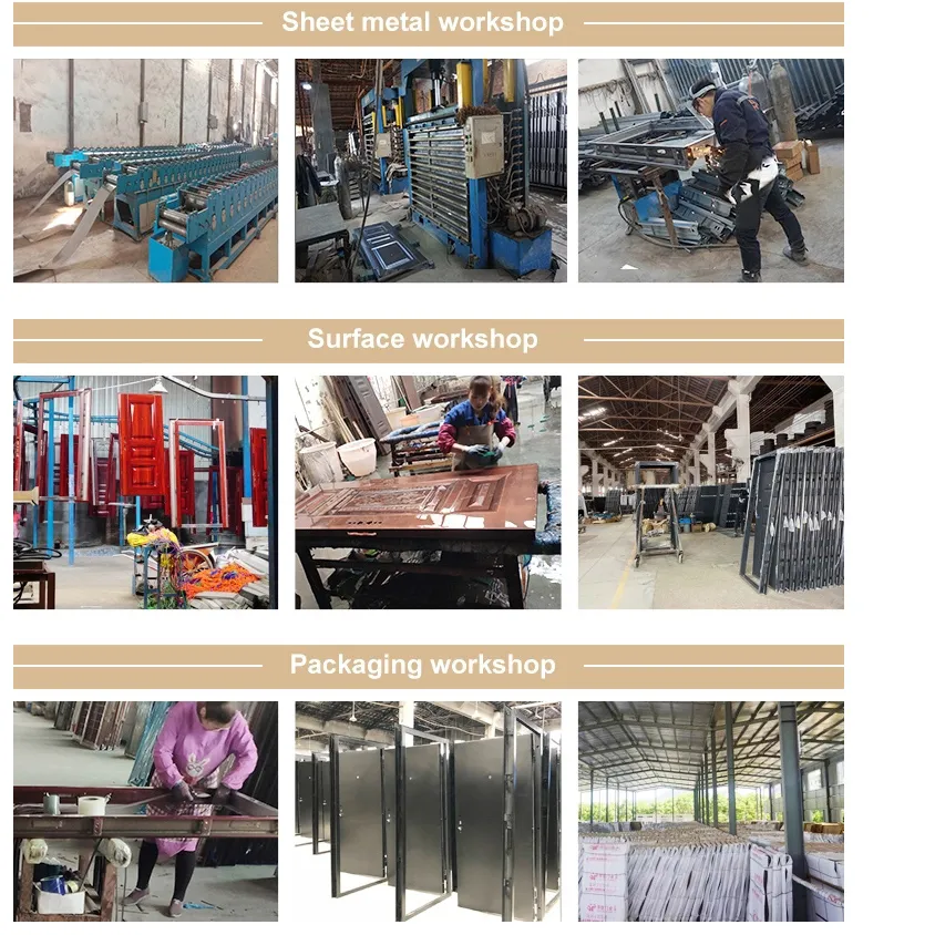 Cheap Entry Sliding Front Metal Security Steel Main Gate Door Africa