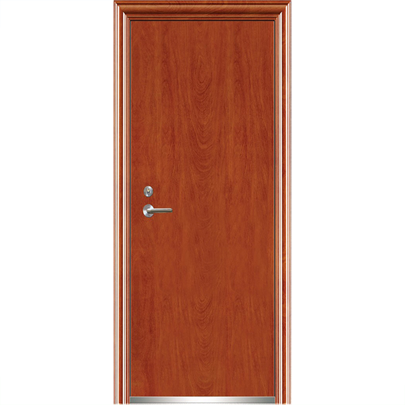 Cheap House Metal Frame Wood Doors Design Interior American Steel Wooden Door