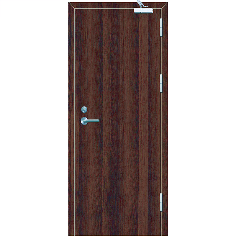 Cheap House Metal Frame Wood Doors Design Interior American Steel Wooden Door