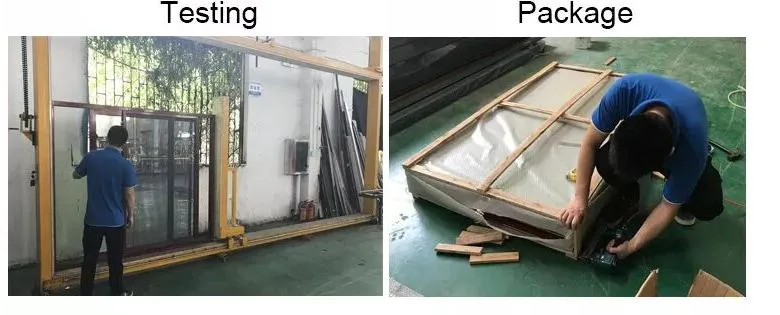 Cheap Patio Garage Building Material Sliding Steel Glass Aluminium Door