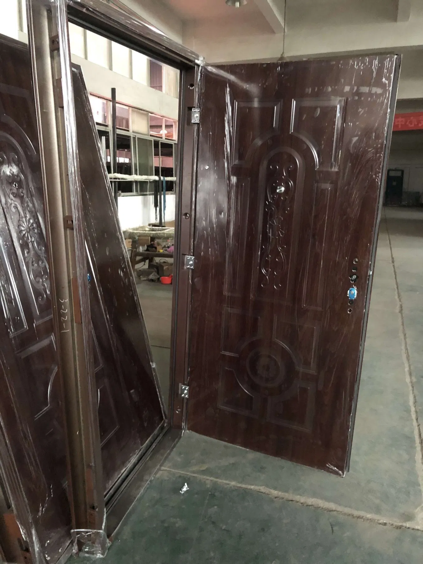 Custmized Wooden Main Steel Anti Theft Security Armored Door in Dhaka Bangladesh
