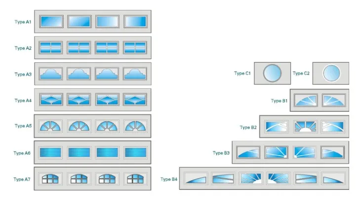 Customize Size Classic Pattern Garage Door