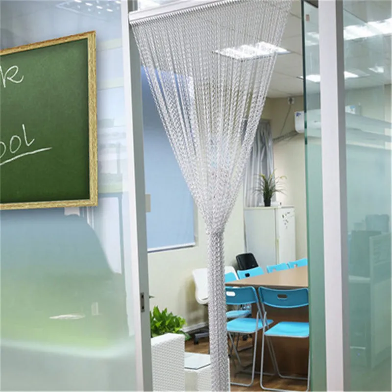 Door Curtain Screen Pest Insect Fly Control Aluminium Metal Chain 210 X 90 Cm