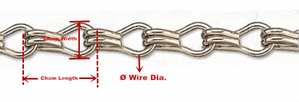 Door Curtain Screen Pest Insect Fly Control Aluminium Metal Chain 210 X 90 Cm