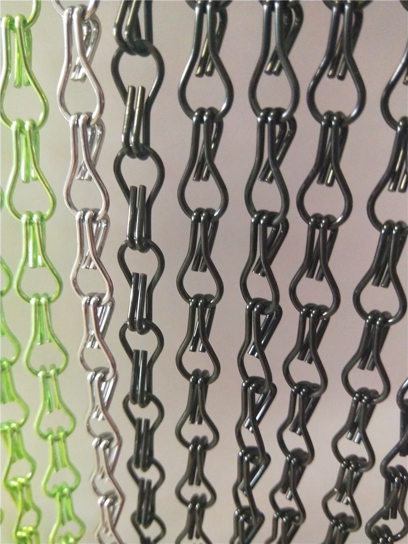 Door Curtain Screen Pest Insect Fly Control Aluminium Metal Chain 210 X 90 Cm