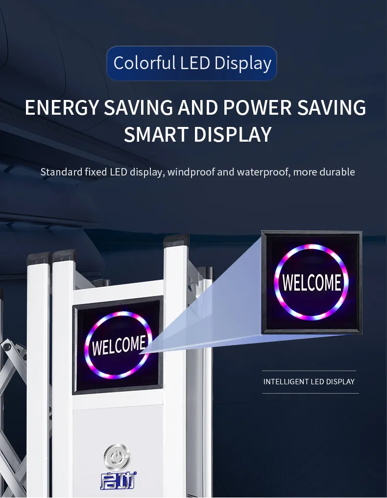 Doors for Factory Automatic Retractable Gate Aluminum Alloy Modern Electric Fence Door