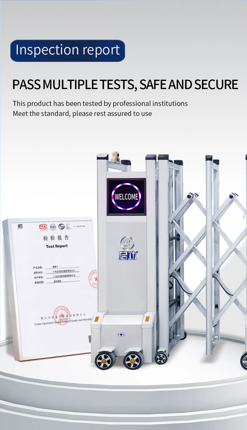 Doors for Factory Automatic Retractable Gate Aluminum Alloy Modern Electric Fence Door