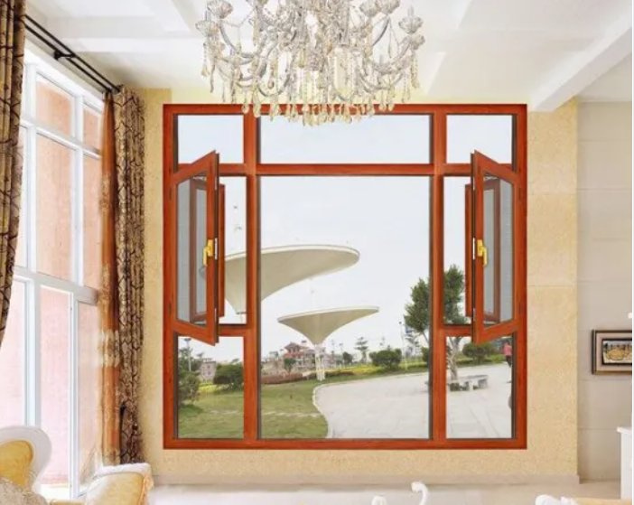Double Glazed Storms Aluminum Casement Window