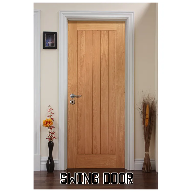 Environmental Glass Wood Sliding Barn Door with Soft Closer