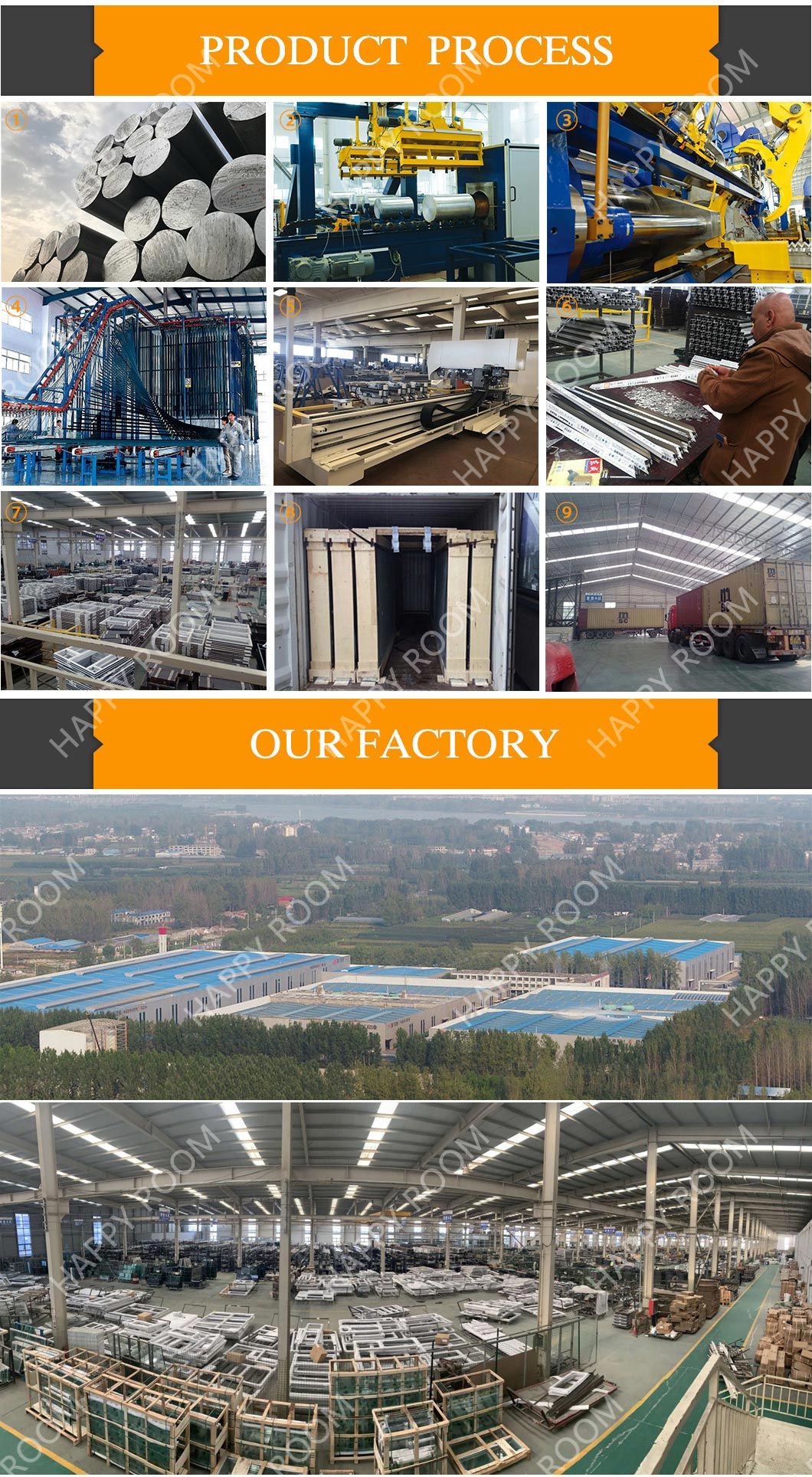 Factory Price New Design Aluminum Metal Customized Sliding Casement Door Windows for Home