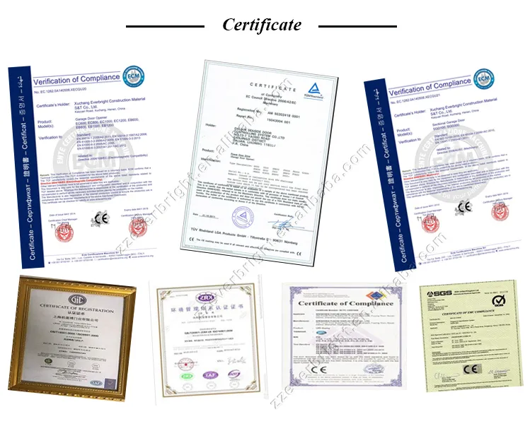 Fast Rigid Aluminum with PU Foamed Section Spiral Roller Shutter Door