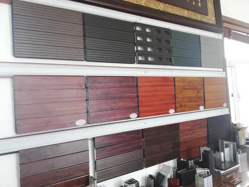 Fast Rigid Aluminum with PU Foamed Section Spiral Roller Shutter Door