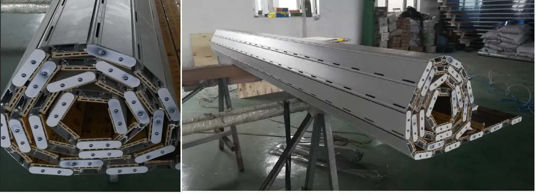 Fast Rigid Aluminum with PU Foamed Section Spiral Roller Shutter Door