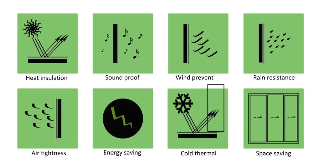 Foshan Xianzhen Aluminum Double Glass Tempered Low-E 2 Track Sliding Window Double Glass Leaf Window Grey Colour for Hotel Use