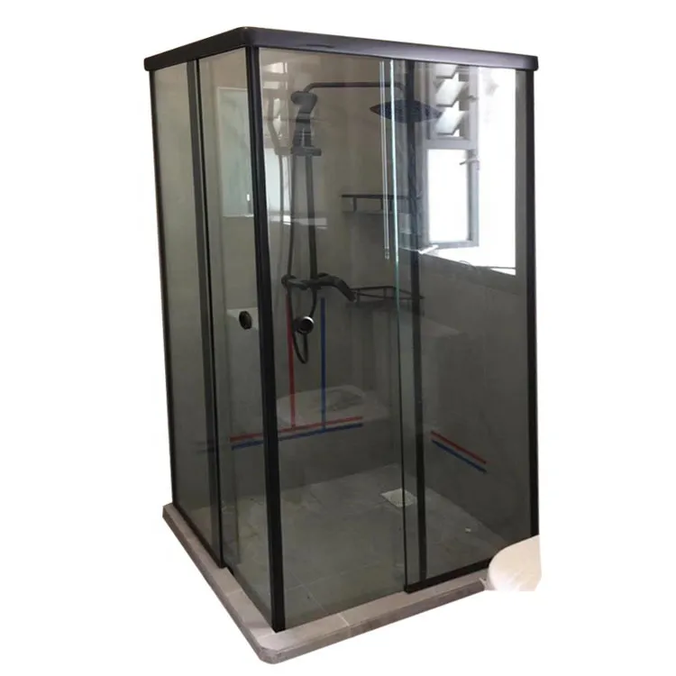 Glass Sliding Frameless Door Bathroom Glass Partition Dry Wet Depart