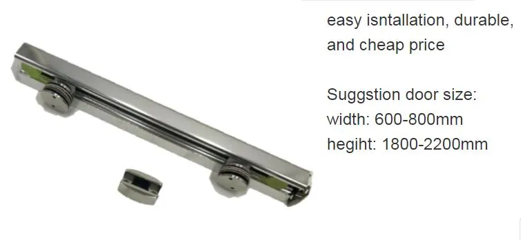 Glass Sliding Frameless Door Bathroom Glass Partition Dry Wet Depart