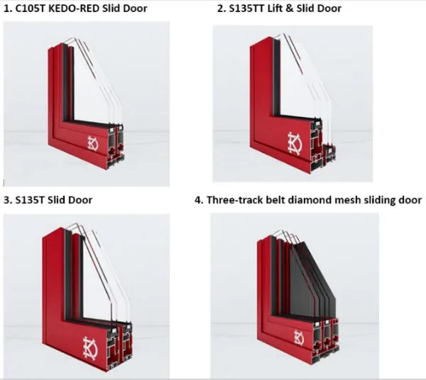 Good Quality Aluminum Heat Insulation Doors Center Pivoting