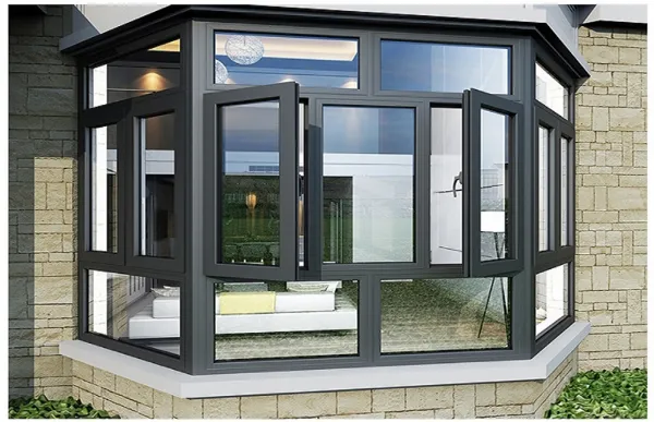 Good Quality Aluminum Heat Insulation Doors Center Pivoting