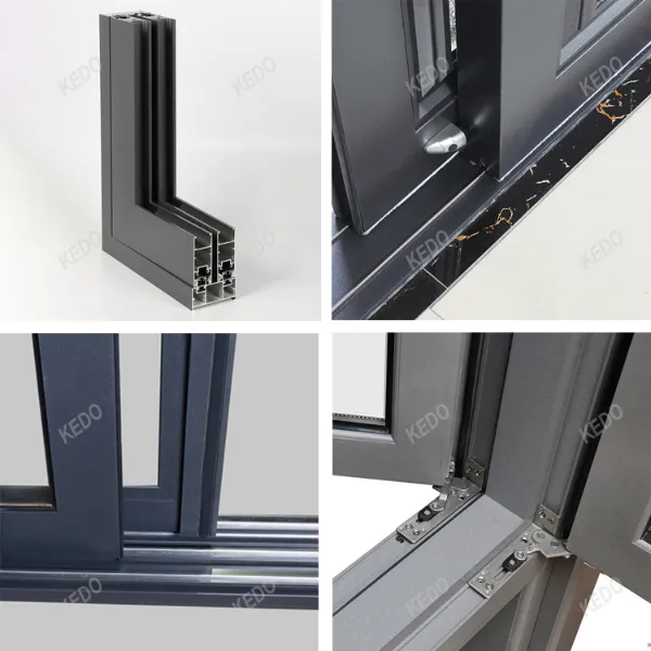 Good Quality Aluminum Heat Insulation Doors Center Pivoting