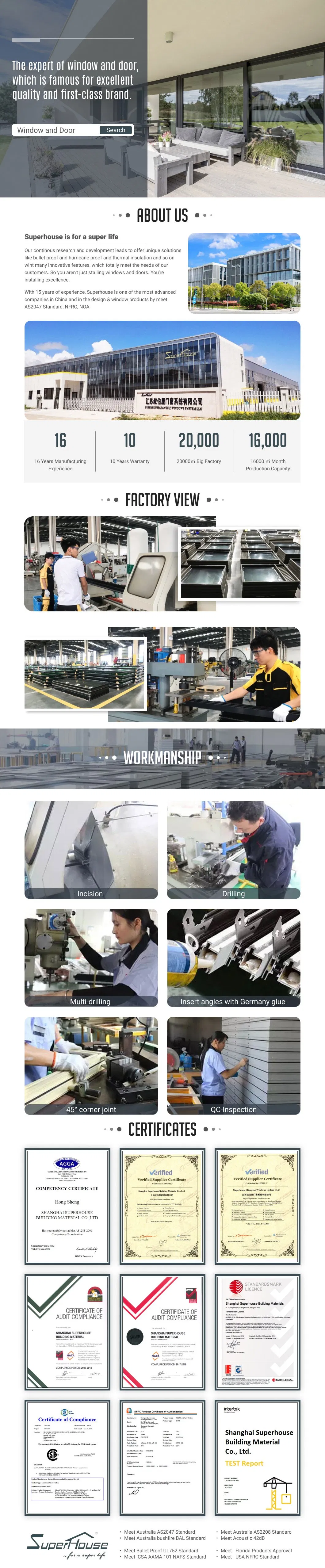 High Quality Aluminium Sliding Opening Windows and Accordion Door